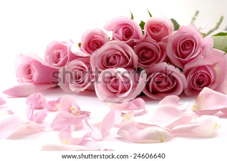 Flower Bouquets on Bouquet Of Beautiful Flowers With Petals Stock Photo 24606640