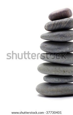 Isolated pebble tower border