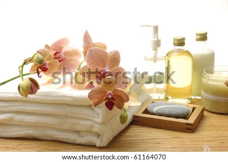 Essential body massage oils in bottles for relaxation and body treatment