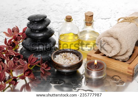 Tropical Spa setting Background
