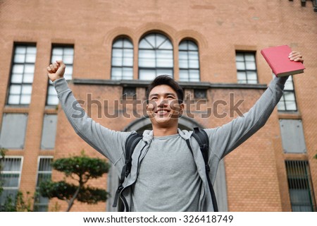Portrait of college student at campus