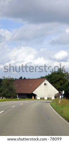 Barn at the end of road