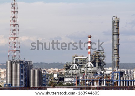 Industrial installations, oil refinery