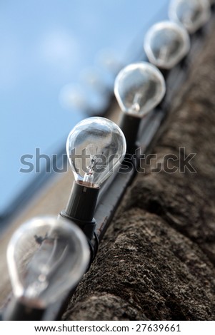 Lined up bulbs - Energy Consumption