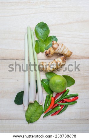 Ingredient Thai Popular Food \