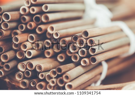 ecological bamboo straw or bamboo tube  for drinking water just say \'no\' to plastic small and lightweight and as such often evade recycling efforts