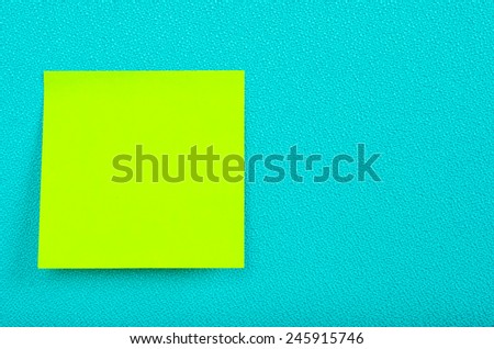 Post it at the partition on the table in the office