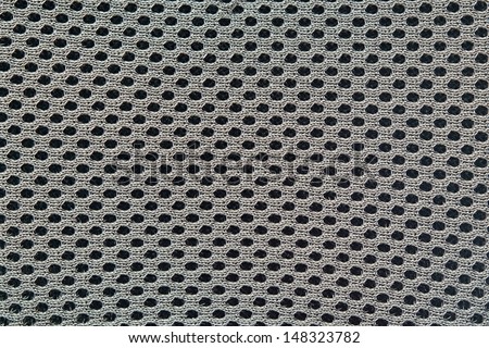 Structure of wattled fabric with openings from synthetic fiber for a background