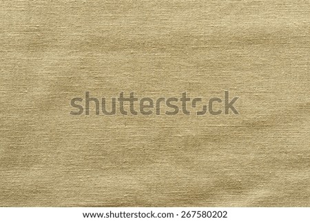 rough woven abstract texture of textile fabric of sand color for empty and pure backgrounds