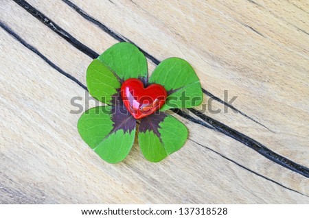Heart and good luck charm