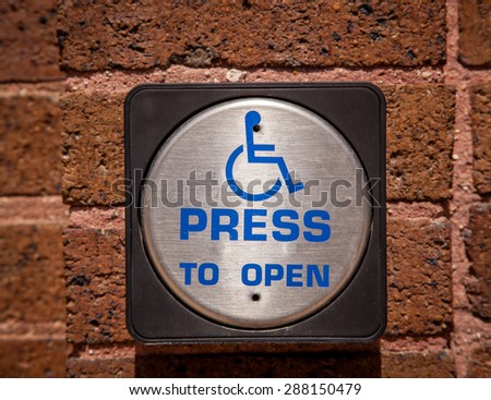 push button handicap door opener.