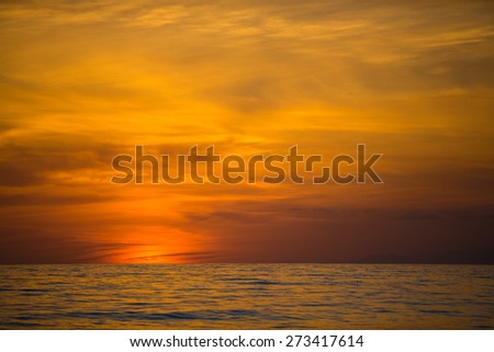 Title: Open Seas Southern California Ocean Sunset