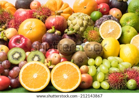 Fresh Fruit Grouped