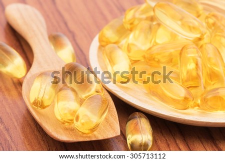 Close-up Fish oil omega3