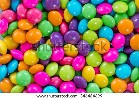 Colorful chocolate candy for backgrounds