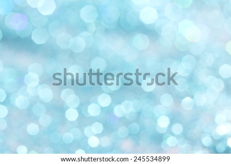 Blue turquoise glitter christmas abstract background - soft colors Defocused abstract blue christmas winter background Soft lights