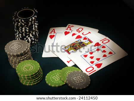 Backgrounds For Sports. Royal Flush poker sports