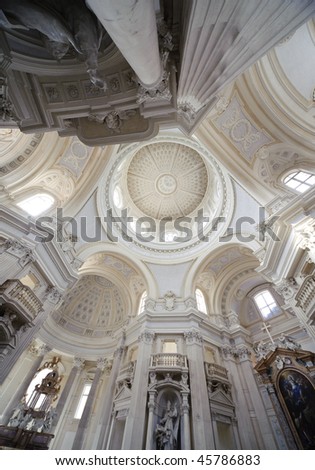 internal church detai royal palace Reggia di Venaria - Turin