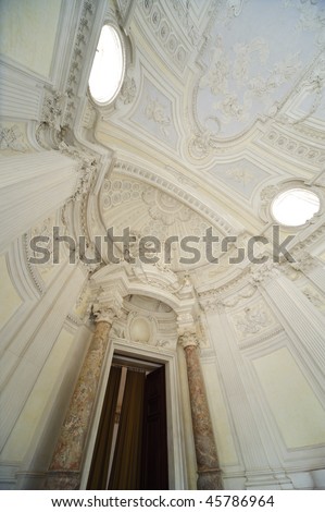 internal detail royal palace Reggia di Venaria - Turin