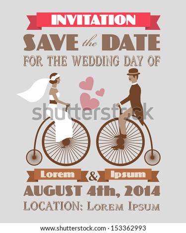 Vintage wedding invitation 2 Vintage wedding invitation 2