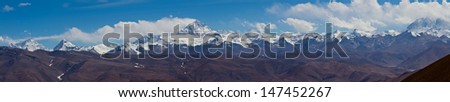Panorama Mt.Everest in tibet
