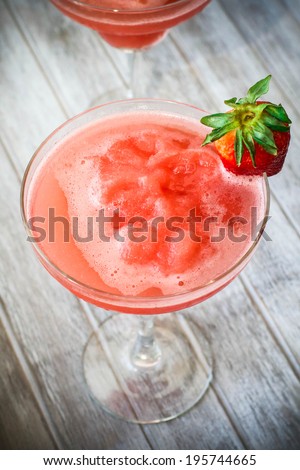 Strawberry frozen cocktail Strawberry frozen cocktail