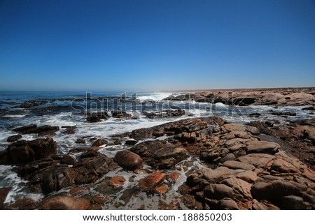 Atlantic seascape on the Skeleton coast, Namaqualand, Northern Cape, South Africa