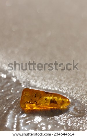 amber stone shine baltic sea natural background