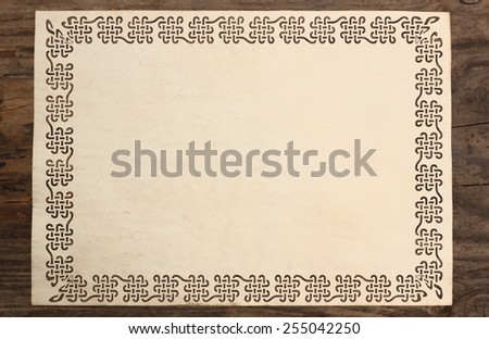 border parchment celtic  paper cut knotwork background