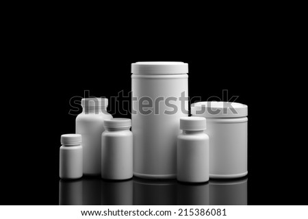 Supplements and Vitamins Bottles and Containers