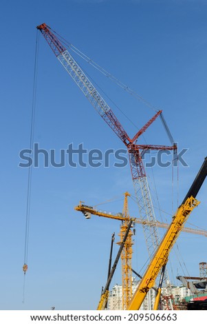 Crane A crane is a type of machine, that can be used both to lift and lower materials and to move them horizontally.