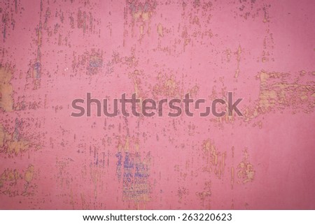 scraped pink sheet metal with spots