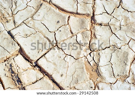 Structures of a soil. A surface of desert sand for background