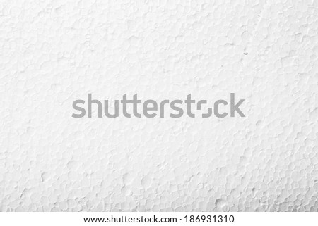 Background texture of  white polystyrene material foam