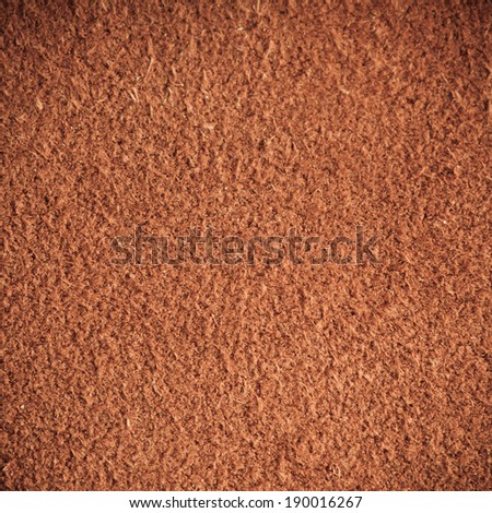 Brown natural leather texture closeup grunge background, skin design abstract pattern. Square format