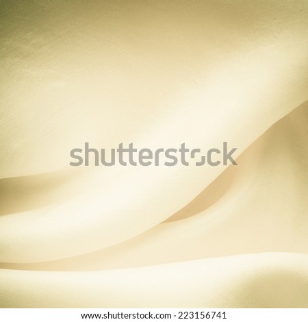White background abstract cloth wavy folds of textile texture wallpaper design of elegant fabric silk. Square format