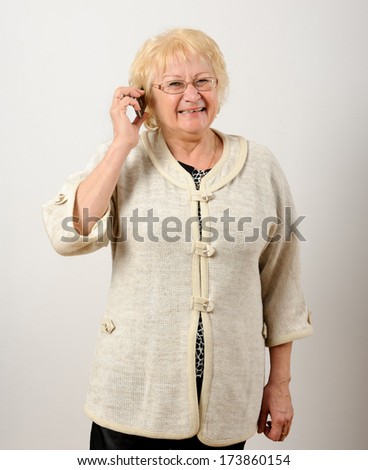 Woman talking on the mobile phone.