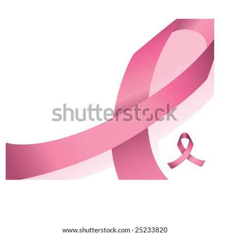 breast cancer ribbon with wings. Pink Breast Cancer Ribbon