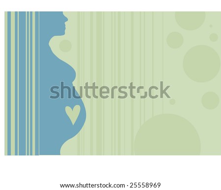 pregnant lady silhouette. stock vector : pregnant woman