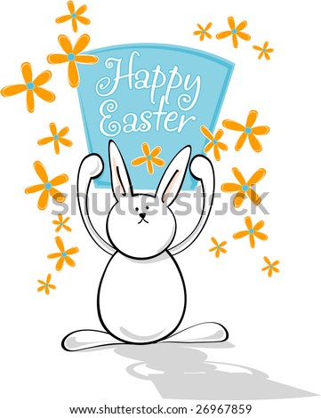 happy easter clip art pictures. stock vector : Happy Easter