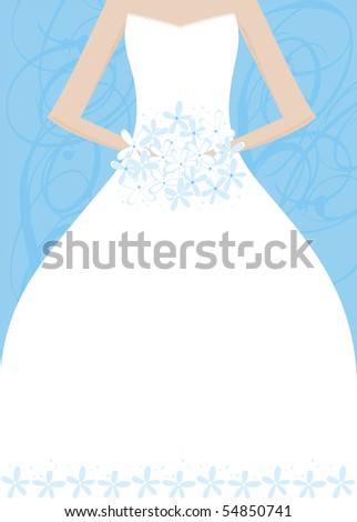 stock vector Wedding Bridal Shower Invitation Panel