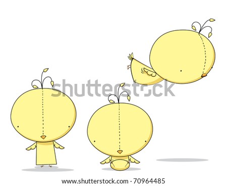 baby chicks clipart. stock vector : Baby chick