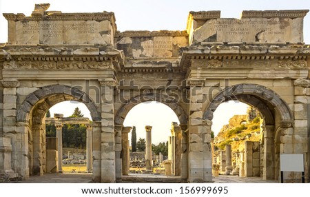 Ruins of the ancient Greek city Ephesus