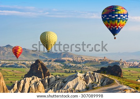 The great tourist attraction is the Cappadocia balloon flight. Cappadocia is known around the world as one of the best places to fly with hot air balloons. Goreme, Cappadocia, Turkey