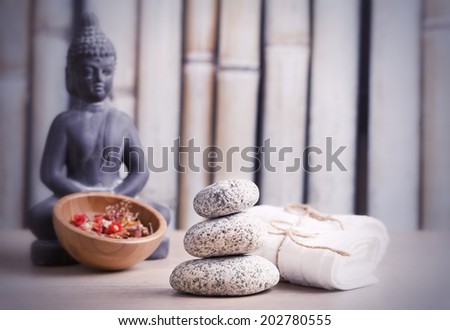 buddha  and zen stones