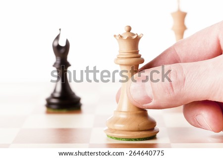 Playing chess game - making crucial decisions