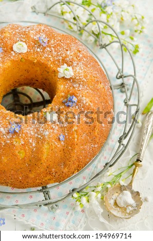 Gluten free cornmeal orange cake