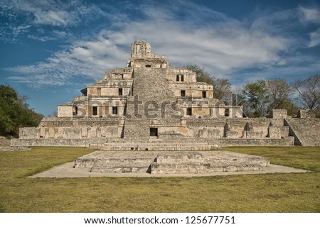 Maya ruins of Edzna, near Campeche, Mexico