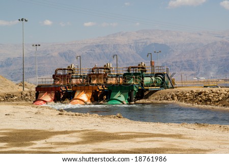 Industrial water pump station/ Dead Sea, Israel.