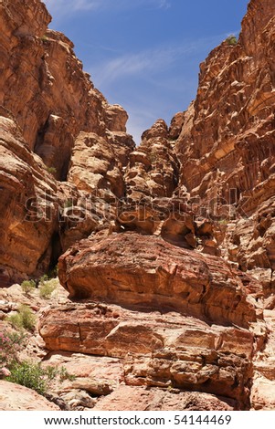 erosion of rocks. stock photo : Eroded rocks in